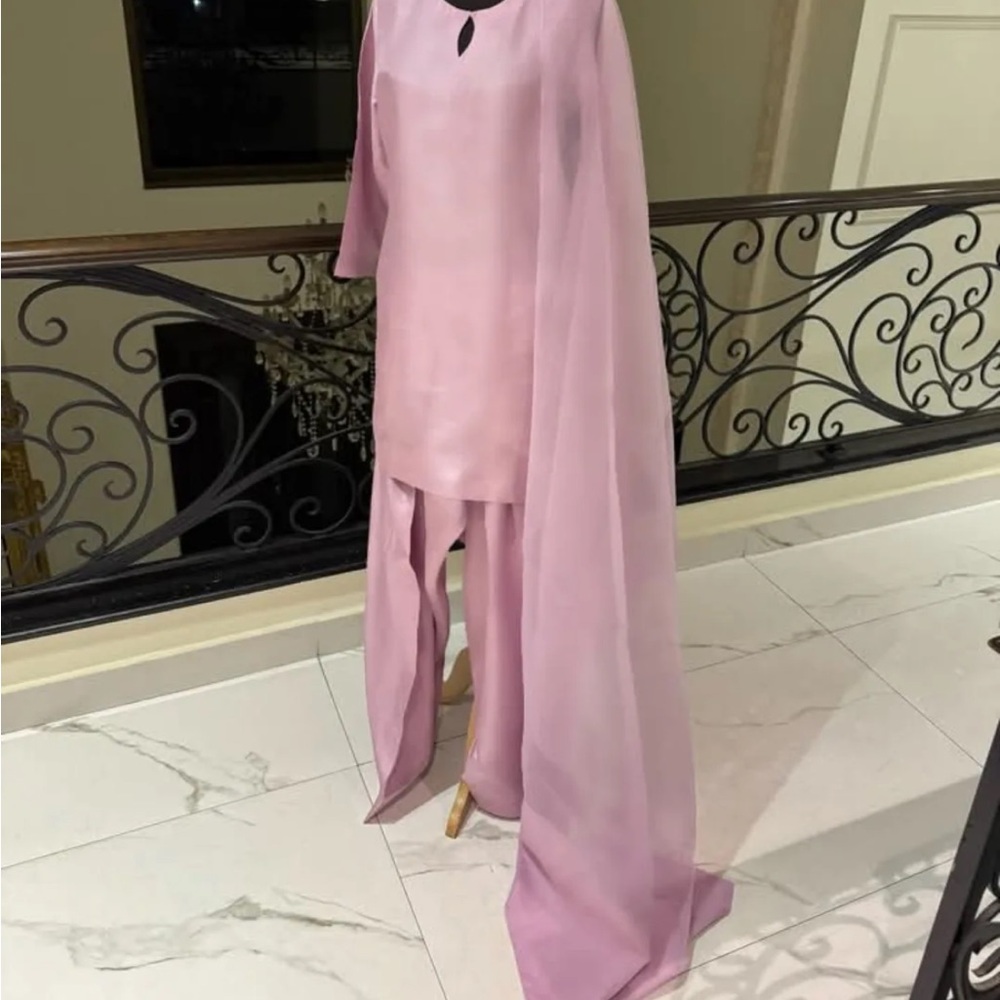 Elegant Pakistani pure sheesha silk farshi shalwar suit